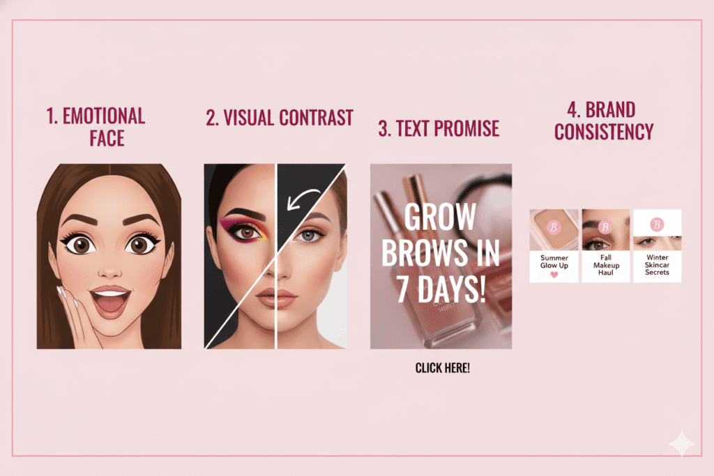 beauty channel thumbnail design ideas