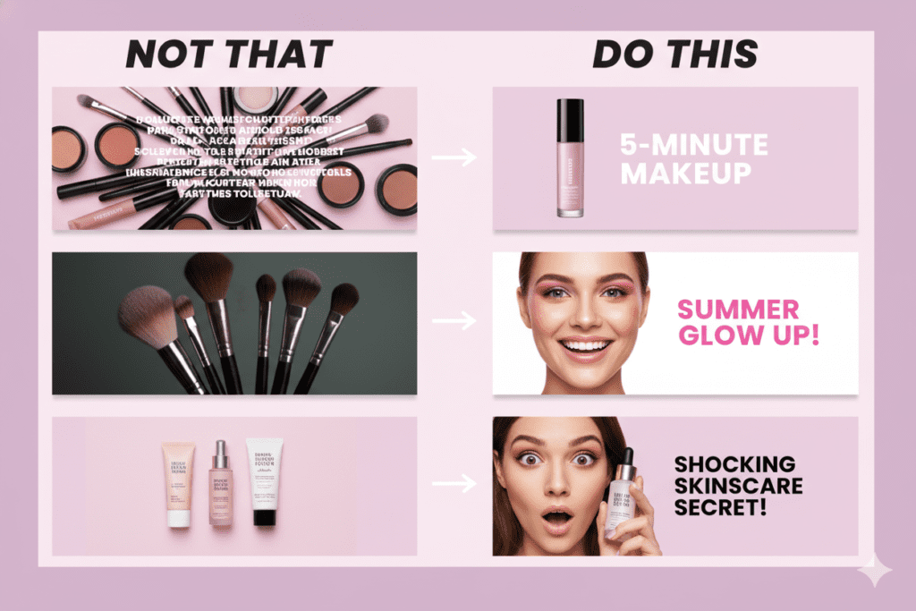 beauty vlog thumbnail ideas