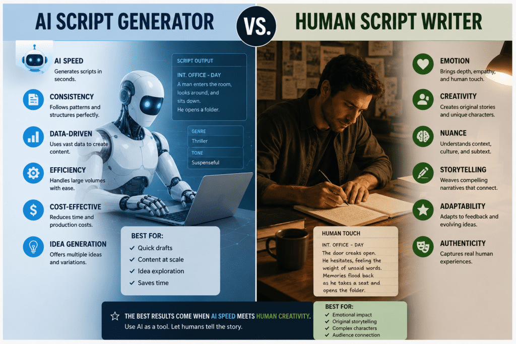 Best AI Script Generator for YouTube : 12 Tools Compared + Expert Buying Guide 5 best AI script generator tools 2026