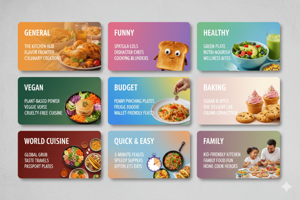 creative cooking channel names