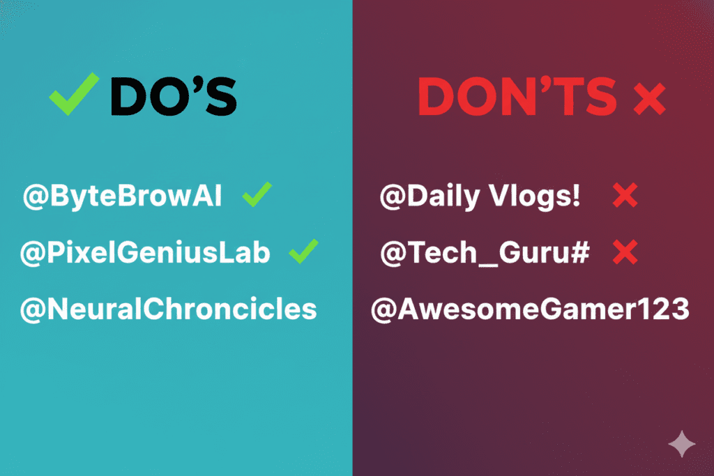 free youtube handle generator