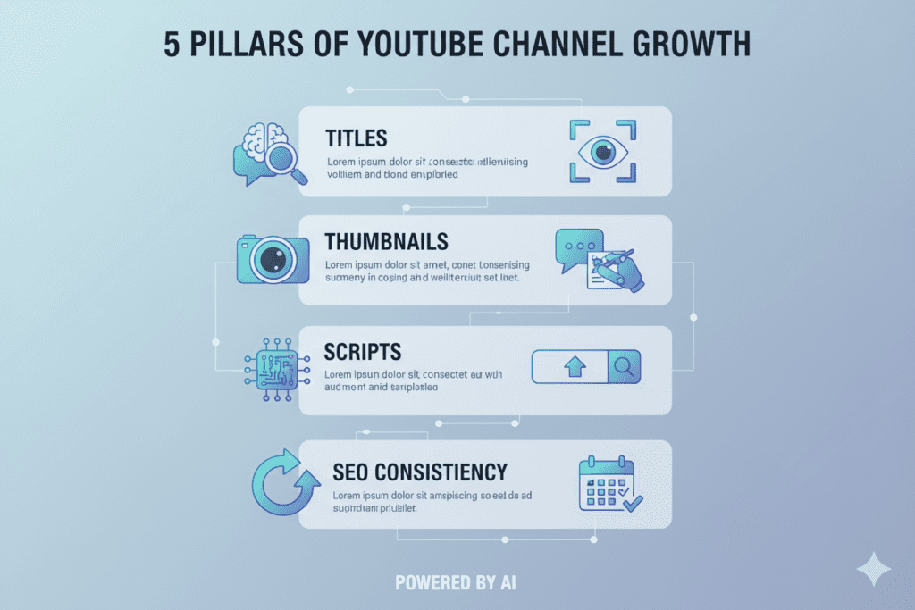 grow YouTube channel with AI