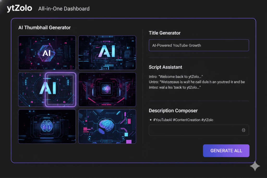 AI YouTube thumbnail creator