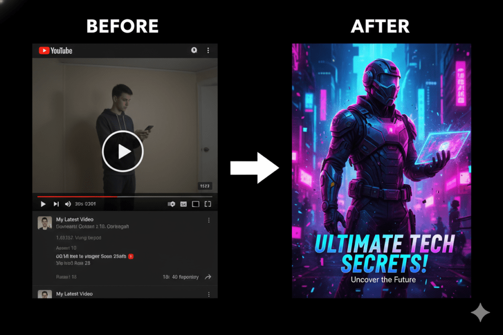 AI YouTube thumbnail generator