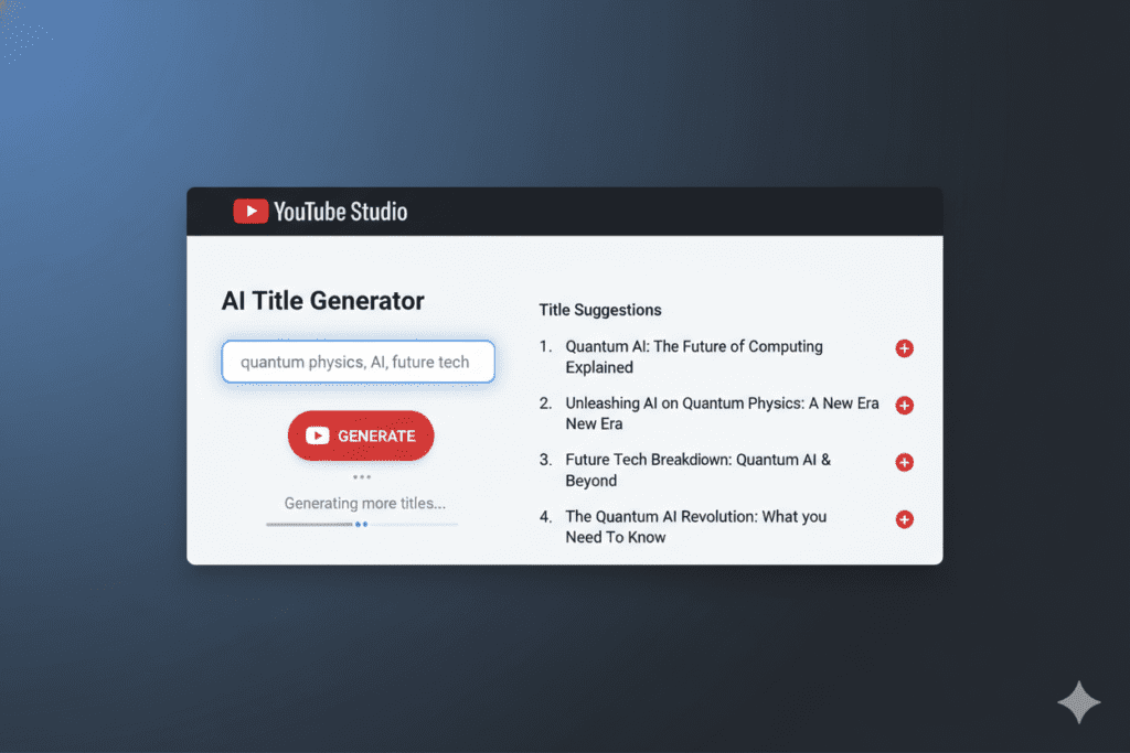 AI YouTube title tool
