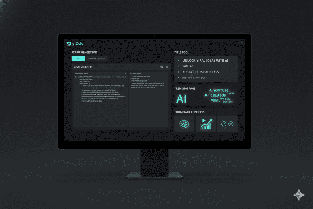 AI script generator for YouTube videos