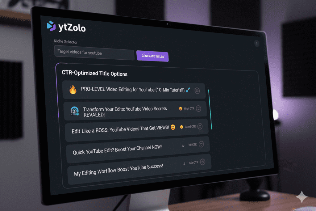 AI title generator for YouTube