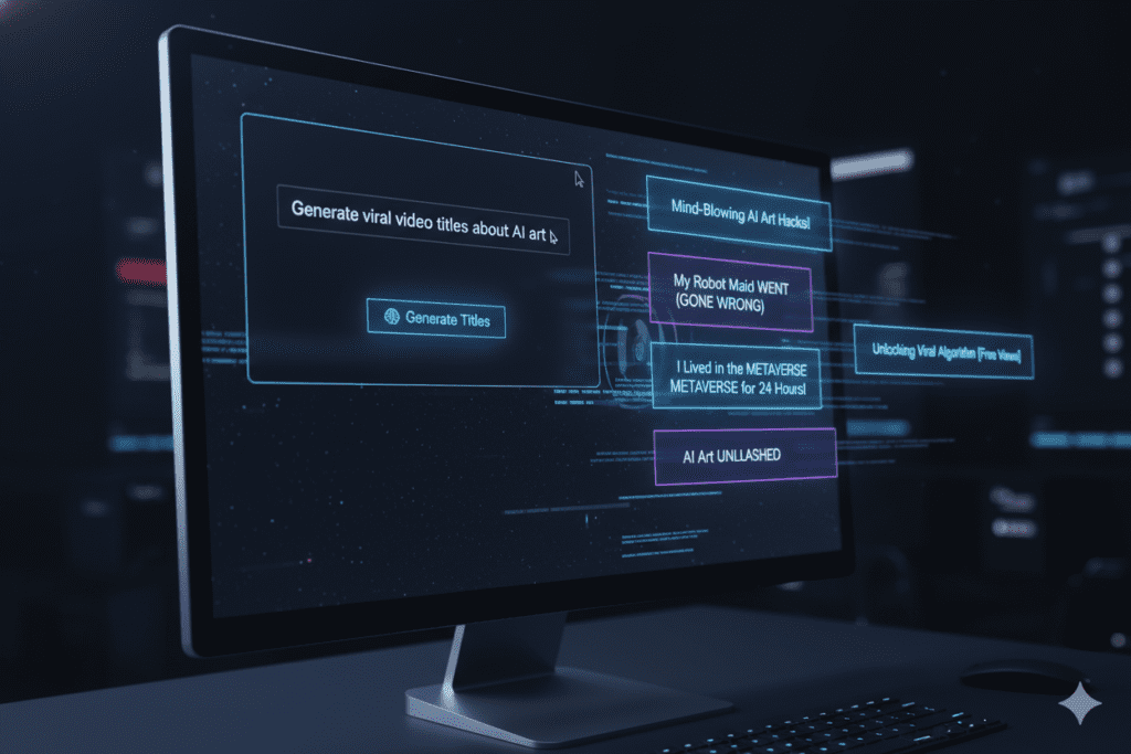 AI title generator for YouTube