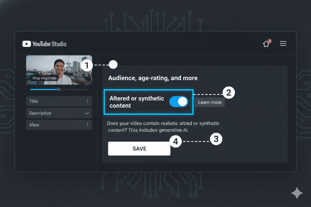 Do you need to disclose AI content on YouTube