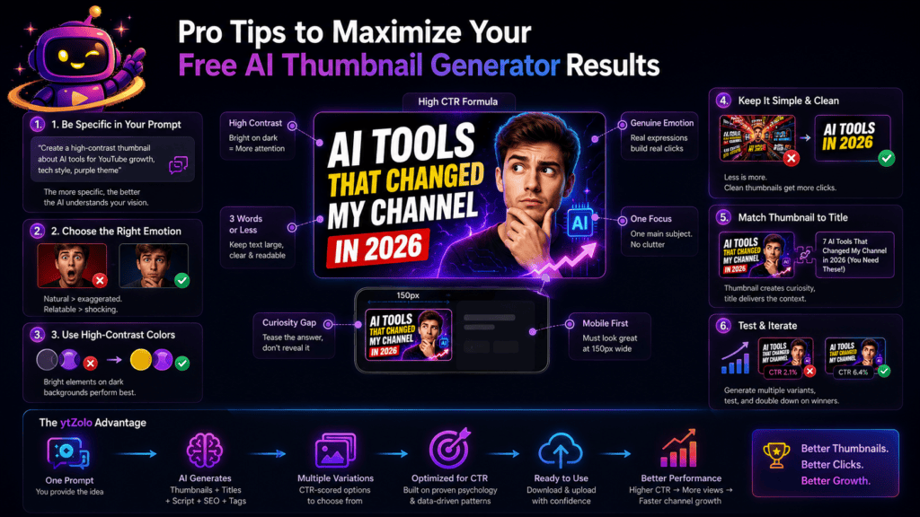 Pro Tips to Maximize Your Free AI Thumbnail Generator Results
