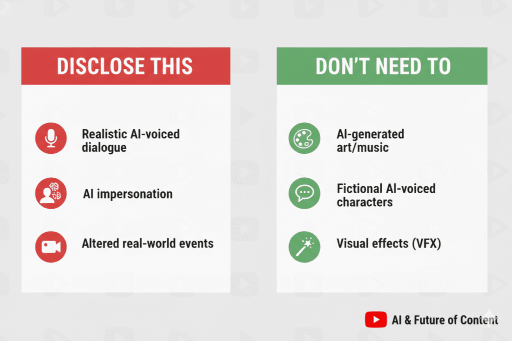 YouTube AI content compliance