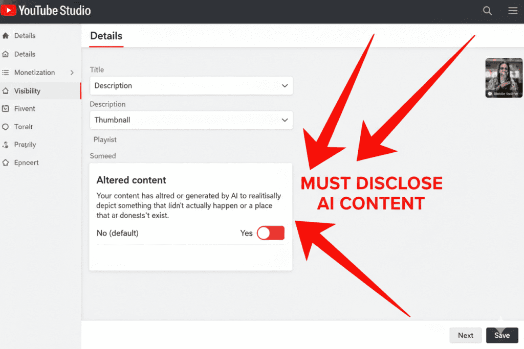 YouTube generative AI policy guidelines 2026