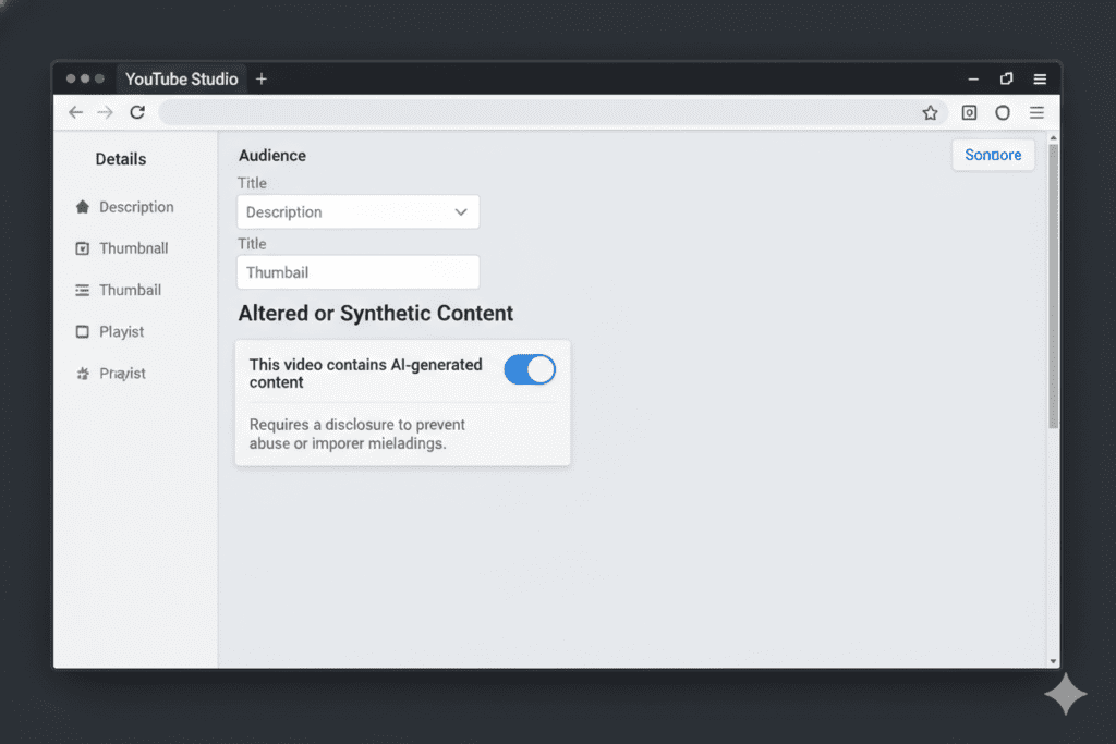 youtube policy ai generated content disclosure
