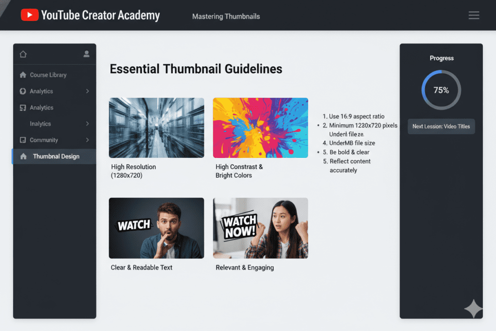 YouTube thumbnail best practices for higher CTR