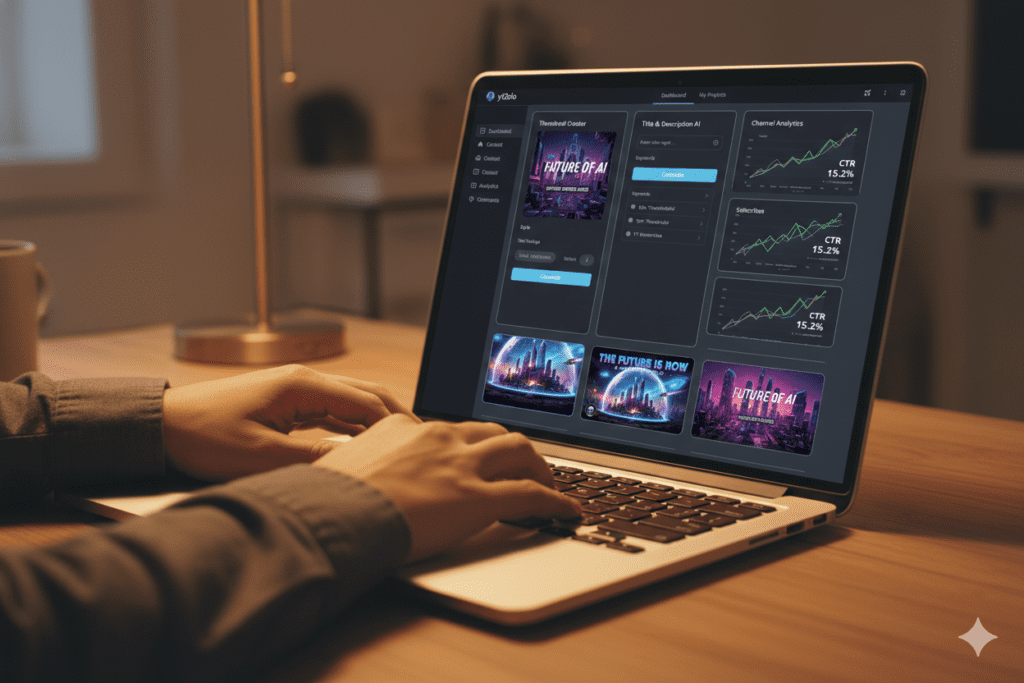 YouTube thumbnail design AI tool
