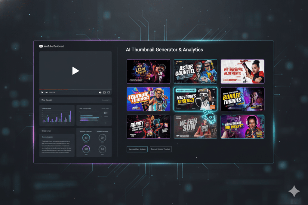 YouTube thumbnail generator from video AI