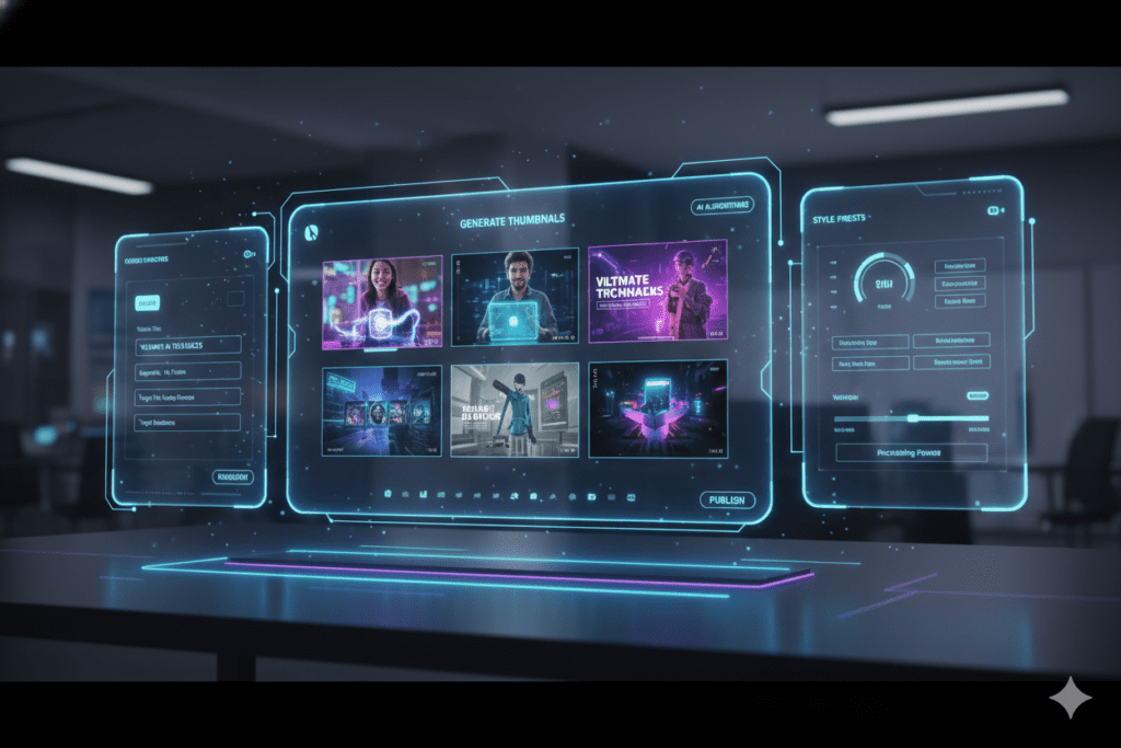 YouTube thumbnail maker AI free