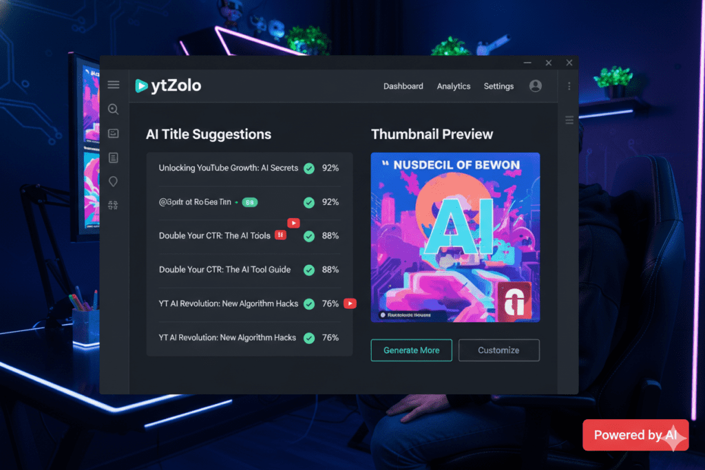 YouTube title and thumbnail optimization AI