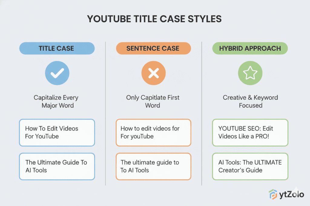 YouTube title formatting rules 2026
