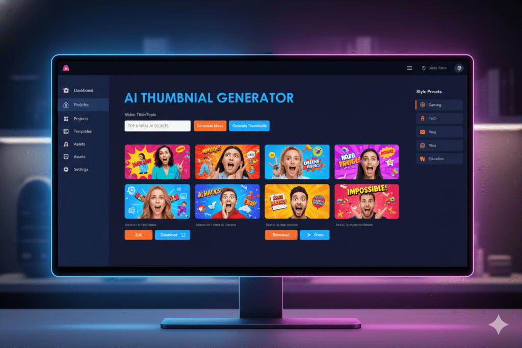 best AI tool for YouTube thumbnails free