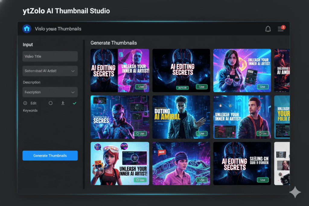 free AI YouTube thumbnail generator