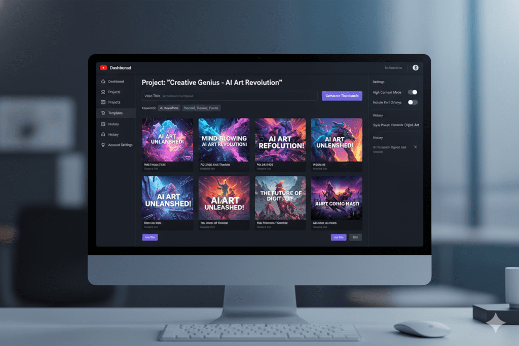 free AI YouTube thumbnail maker