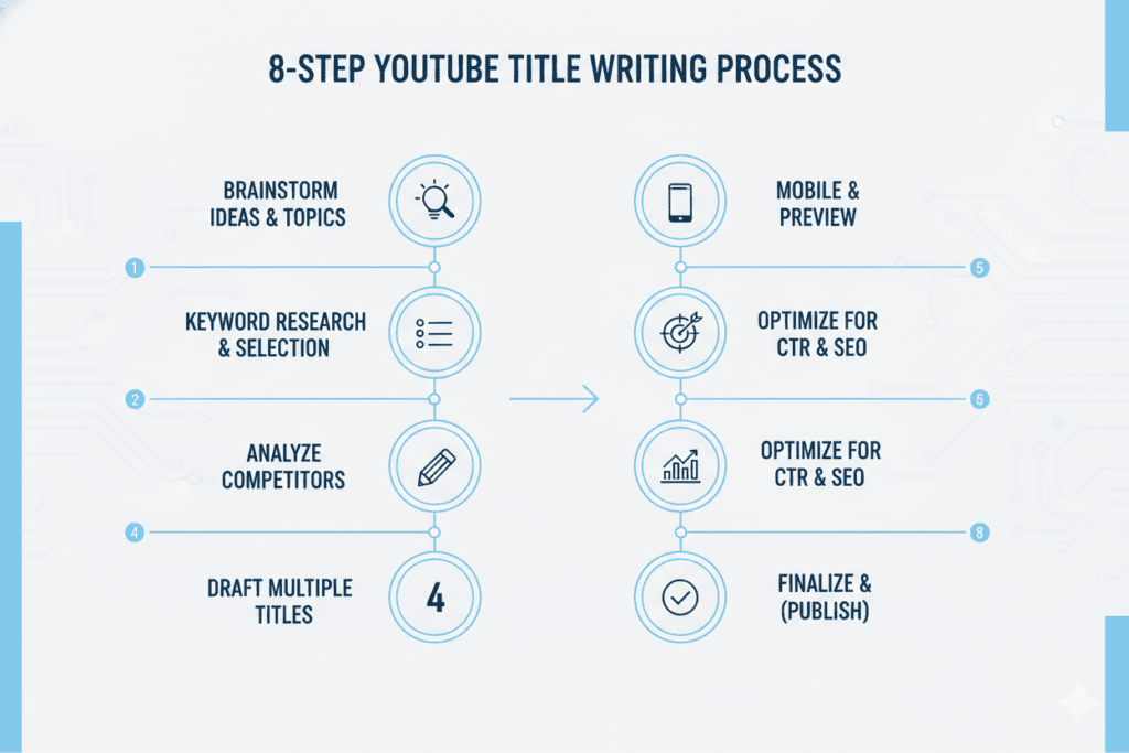 how to write YouTube title