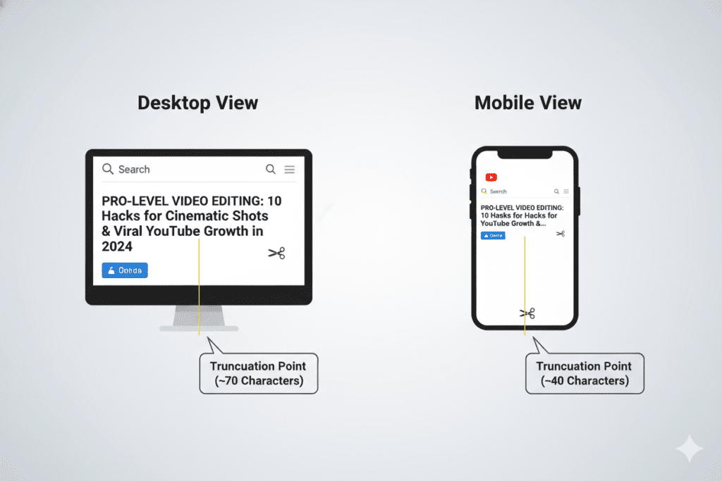ideal YouTube title length 2026
