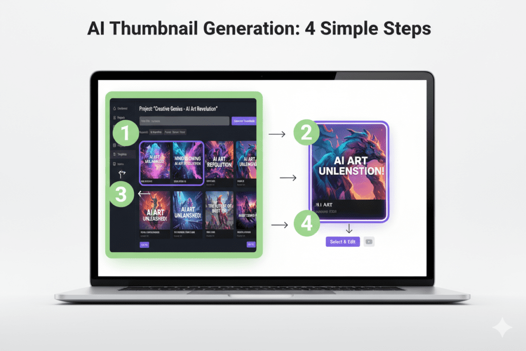 online YouTube thumbnail AI generator free