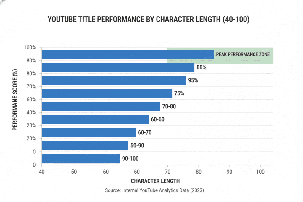optimal YouTube title length for SEO