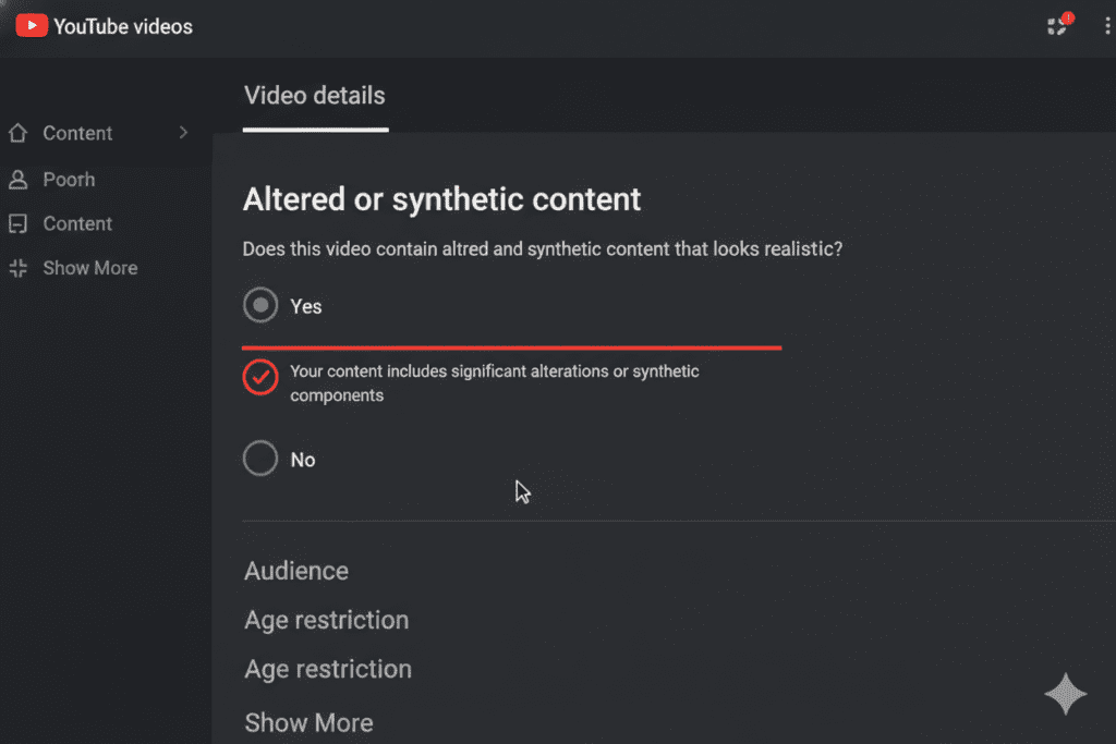 YouTube Just Changed the Rules: What Every Creator Must Know About AI Disclosure and Monetization in 2026 5 YouTube AI generated content disclosure rules