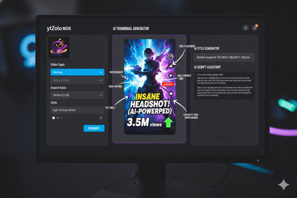 Why Your Gaming Shorts Are Getting Ignored (And How an AI Vertical Thumbnail Maker Fixes It) 7 AI gaming content thumbnail generator