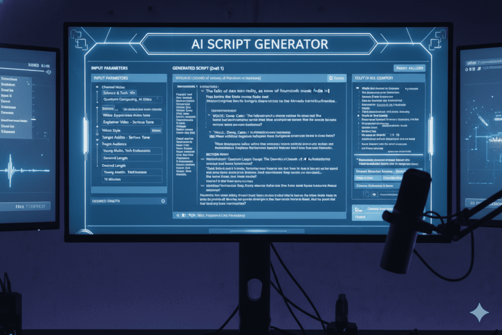 AI script writing