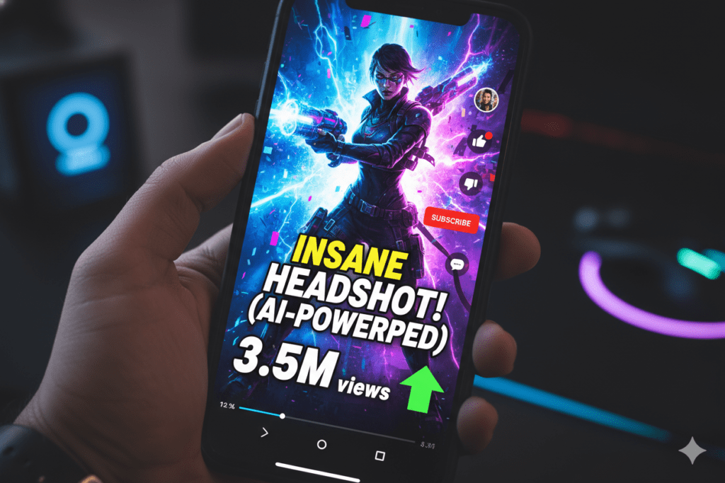 Why Your Gaming Shorts Are Getting Ignored (And How an AI Vertical Thumbnail Maker Fixes It) 3 AI thumbnail maker for gaming YouTube Shorts