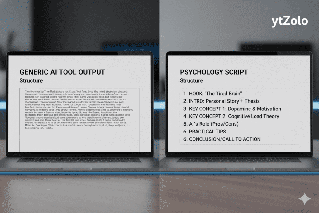 I Tried Every AI Tool to Write Psychology YouTube Scripts. One Actually Won. 4 best ai youtube script writer for dark psychology niche