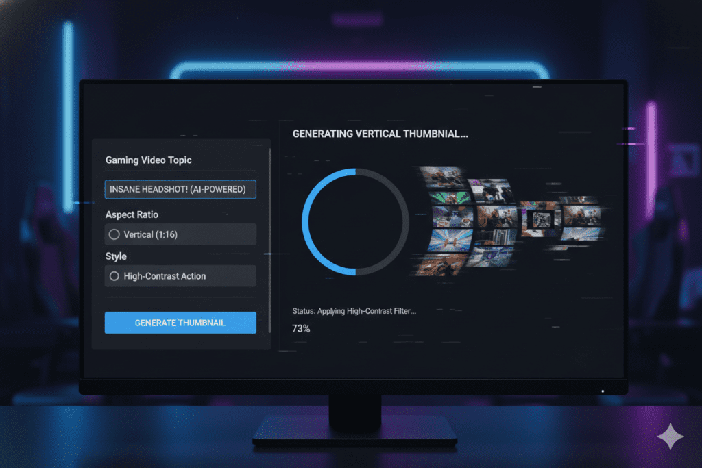 Why Your Gaming Shorts Are Getting Ignored (And How an AI Vertical Thumbnail Maker Fixes It) 6 how to create gaming Shorts thumbnails with AI