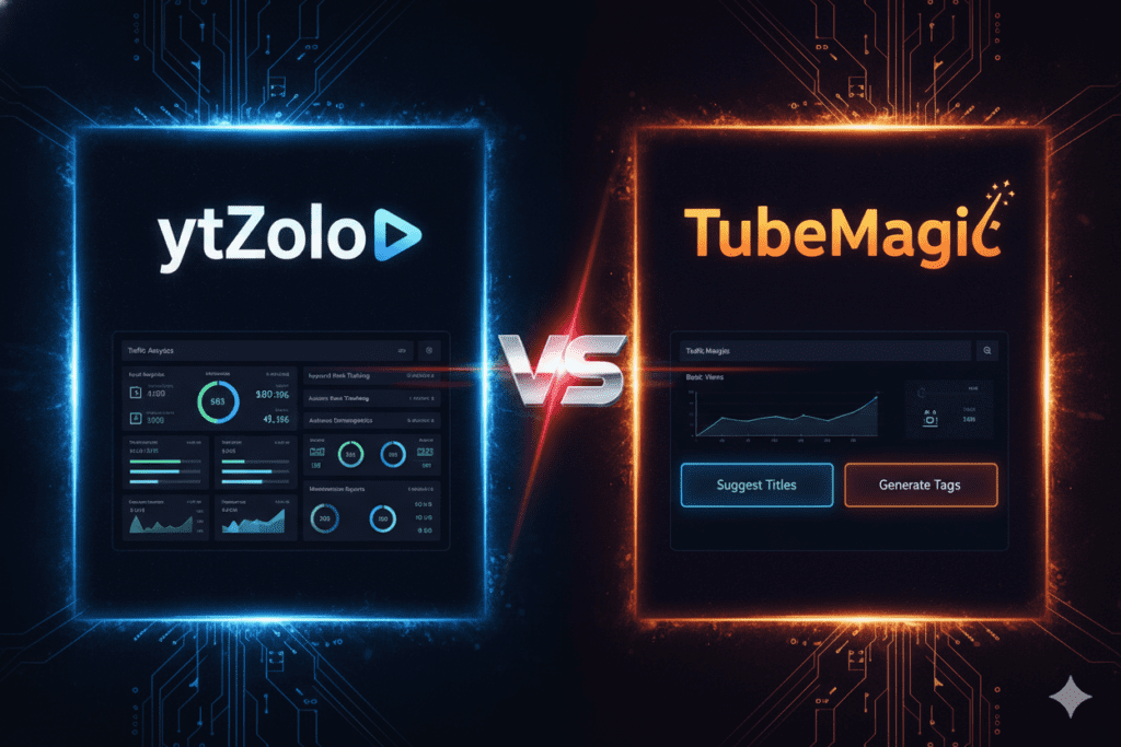 ytZolo vs TubeMagic: Which AI YouTube Tool Actually Grows Your Channel in 2026? 1 Current image: ytZolo vs TubeMagic Which AI YouTube Tool Actually Grows Your Channel in 2026