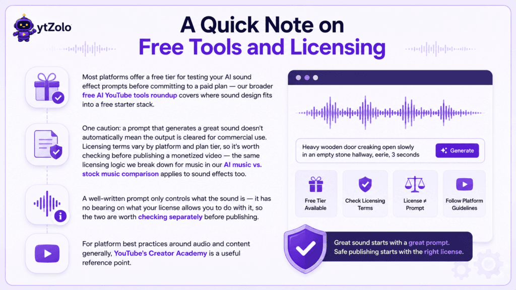 How to Write AI Sound Effect Prompts That Actually Work 6 A Quick Note on Free Tools and Licensing