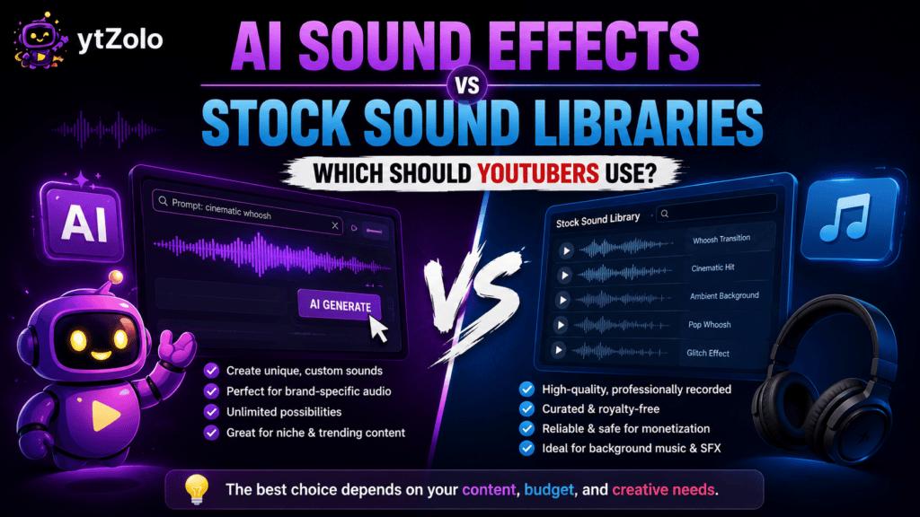 AI Sound Effects vs Stock Sound Libraries Which Should YouTubers Use