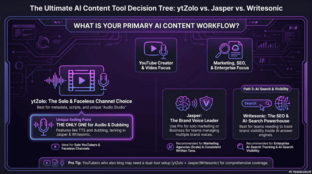Why This Comparison Exists — and What It Can't Promise You 7 ytZolo vs Jasper vs Writesonic use cases