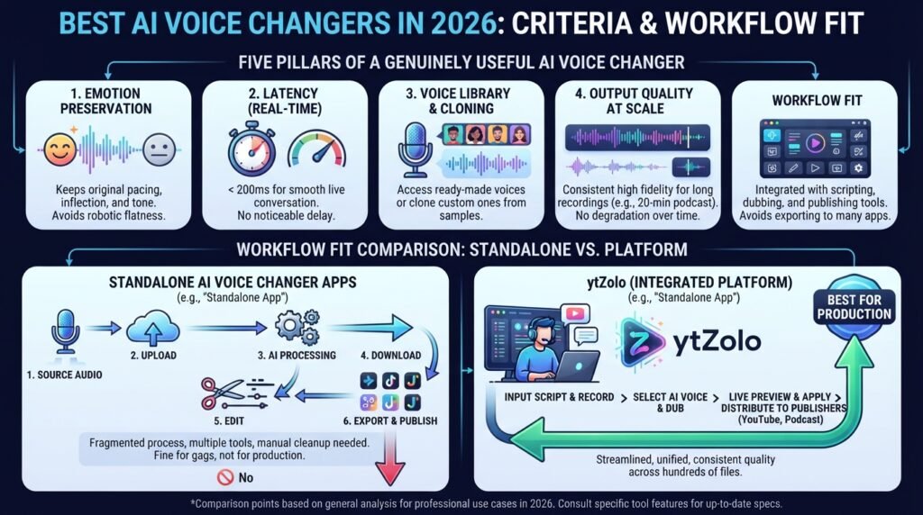 Best AI Voice Changers in 2026 What Actually Matters