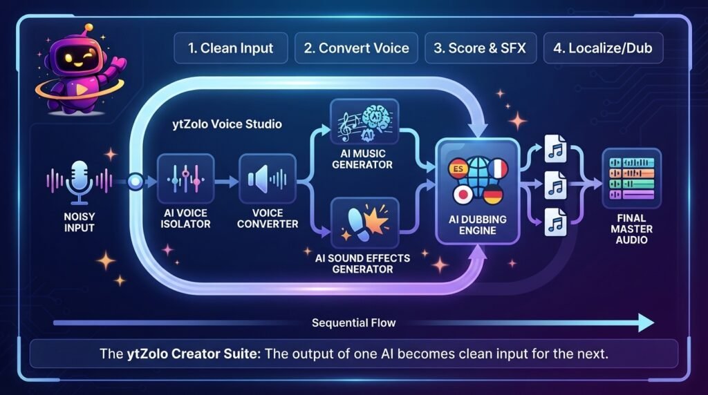 Beyond the Voice Changer A Full AI Audio Workflow