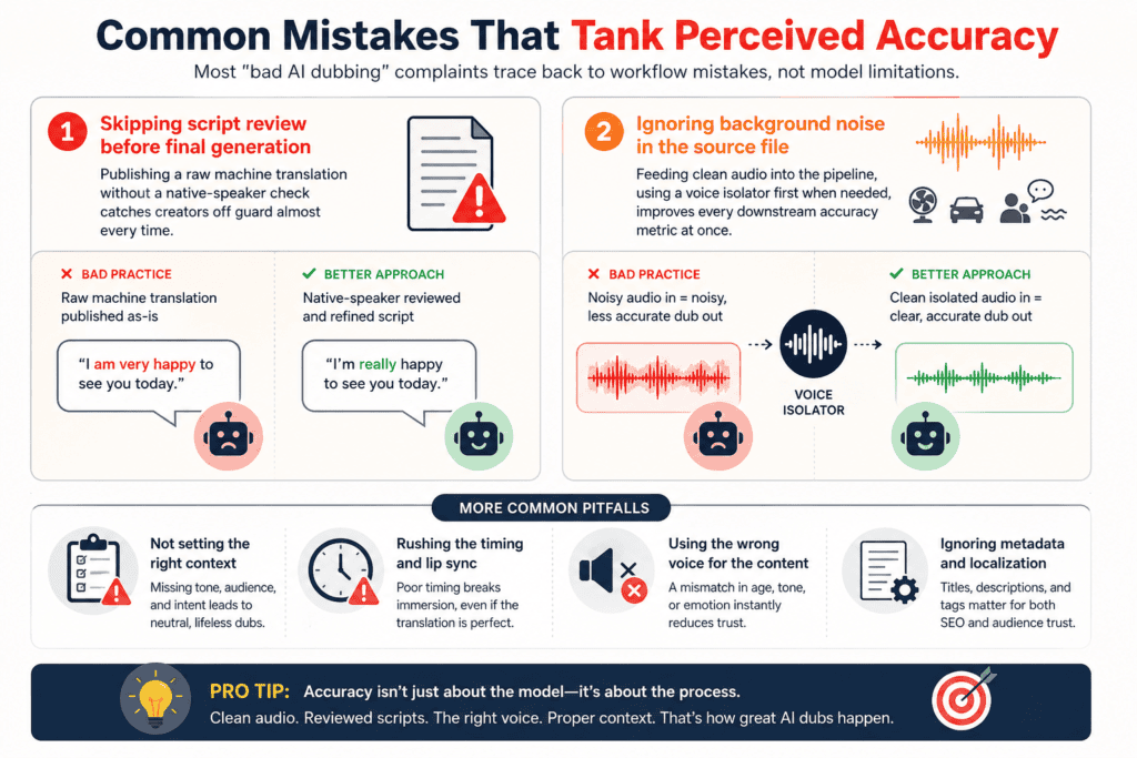 Common Mistakes That Tank Perceived Accuracy