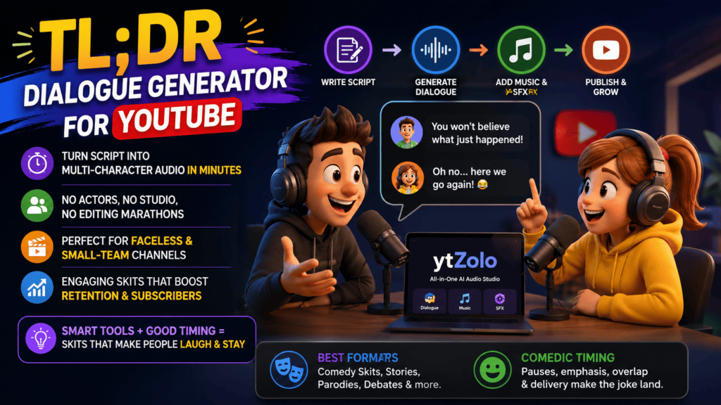 Generate YouTube Skits Using AI Dialogue 1 Generate YouTube Skits Using AI Dialogue