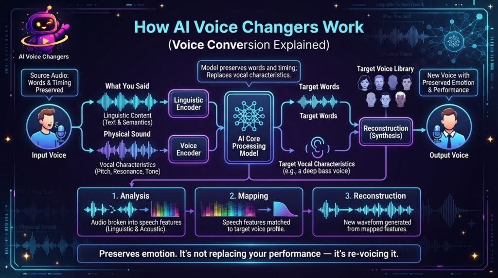 How AI Voice Changers Work (Voice Conversion Explained)