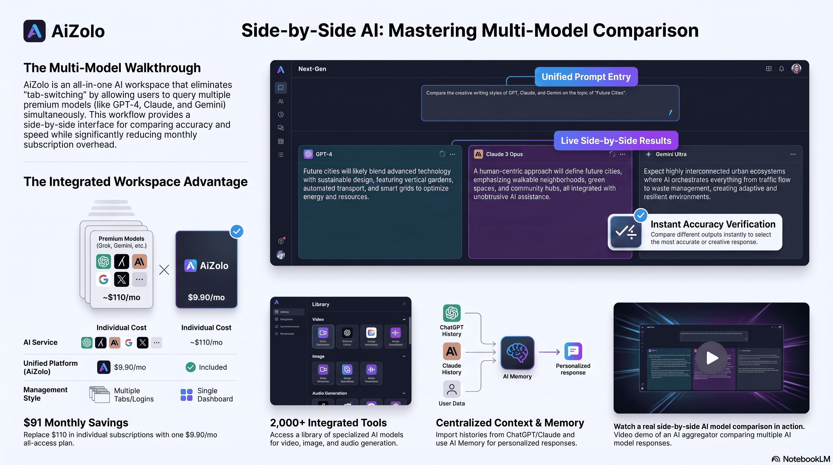 AI Aggregator: The Complete 2026 Guide to All-in-One AI Platforms 9 AI aggregator comparing multiple AI model responses