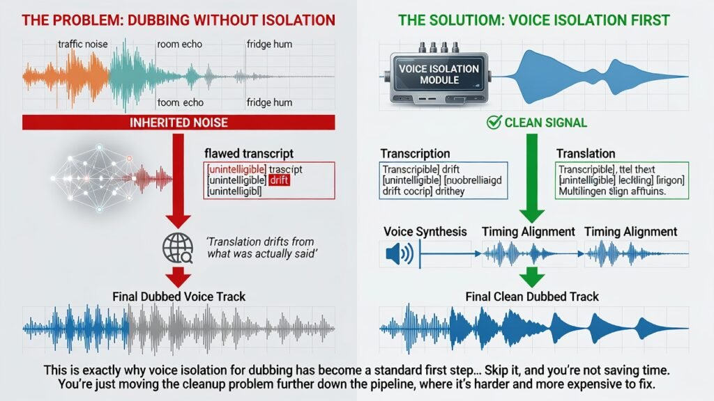 Voice Isolation for Video Dubbing: A Step-by-Step Workflow 2 Noise reduction