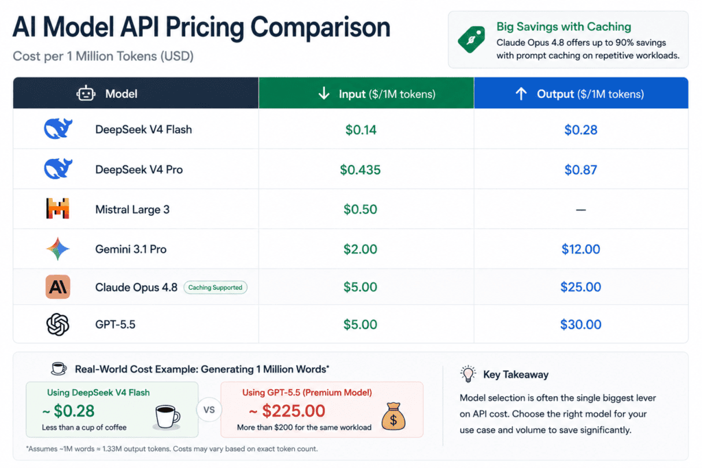 Side by Side AI Comparison: The Complete 2026 Guide to Comparing ChatGPT, Claude, Gemini, and Every Major AI Model 8 Reuse the API pricing table above as a graphic export