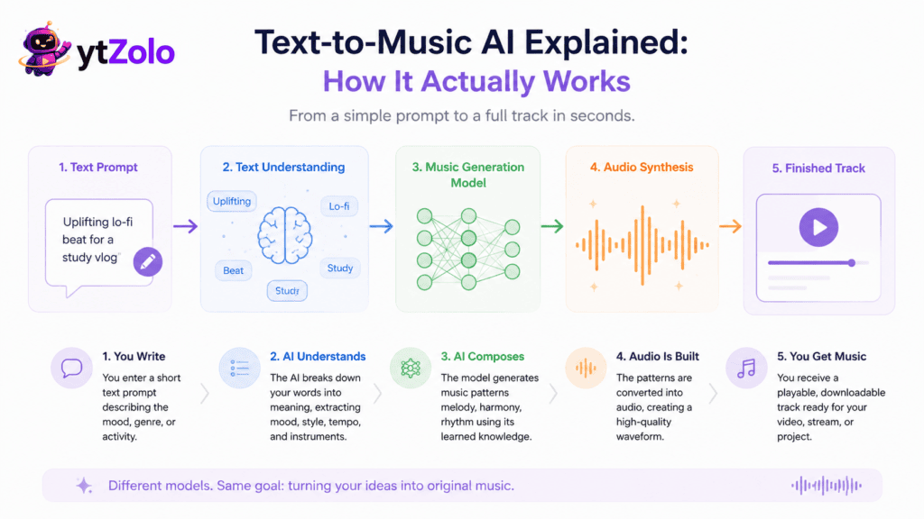 Text-to-Music AI Explained: How It Actually Works 1 Current image: Text-to-Music AI Explained How It Actually Works