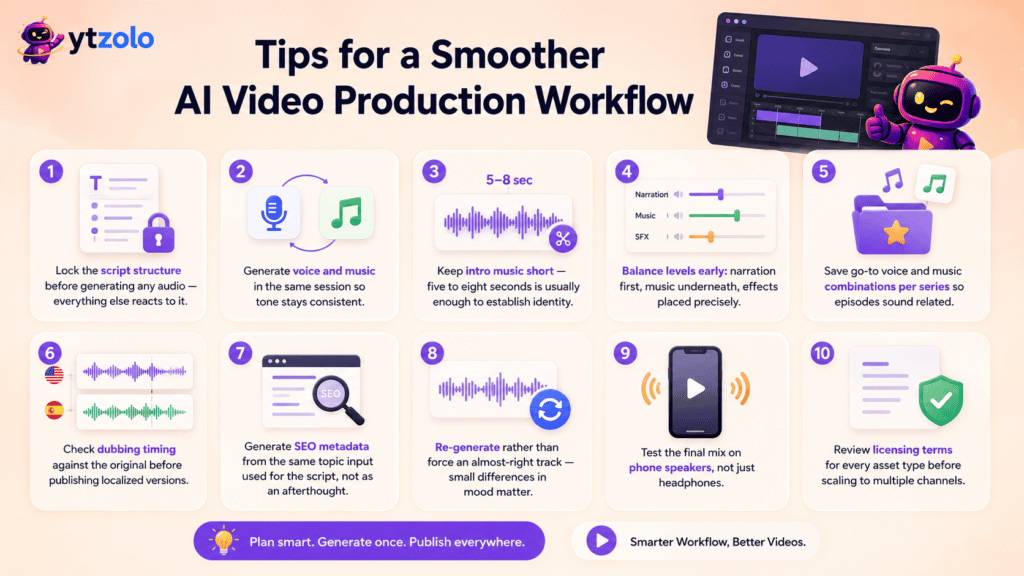 Tips for a Smoother AI Video Production Workflow
